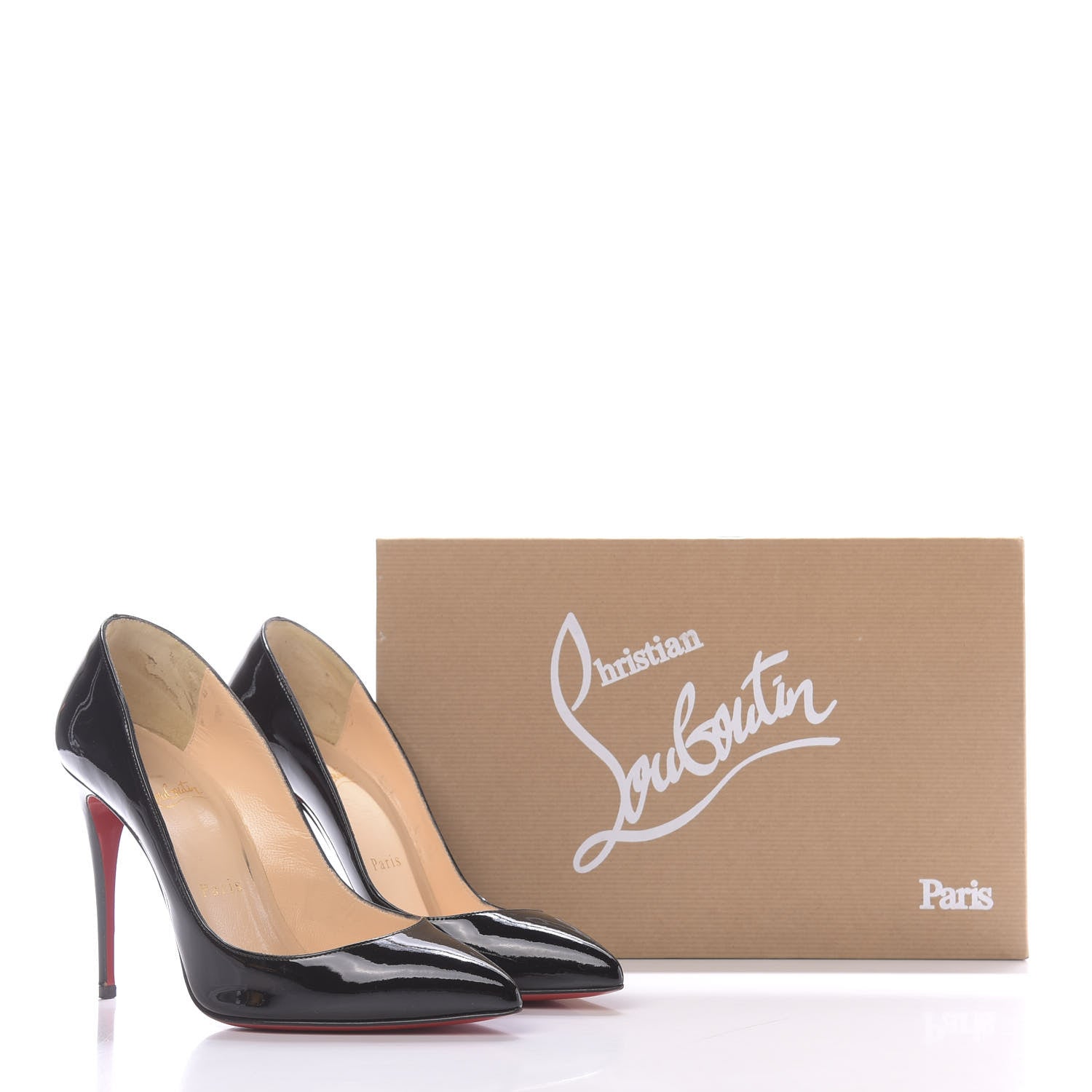 Christian Louboutin Patent Pigalle Follies 100 Pumps 35.5 Black 12 of 12