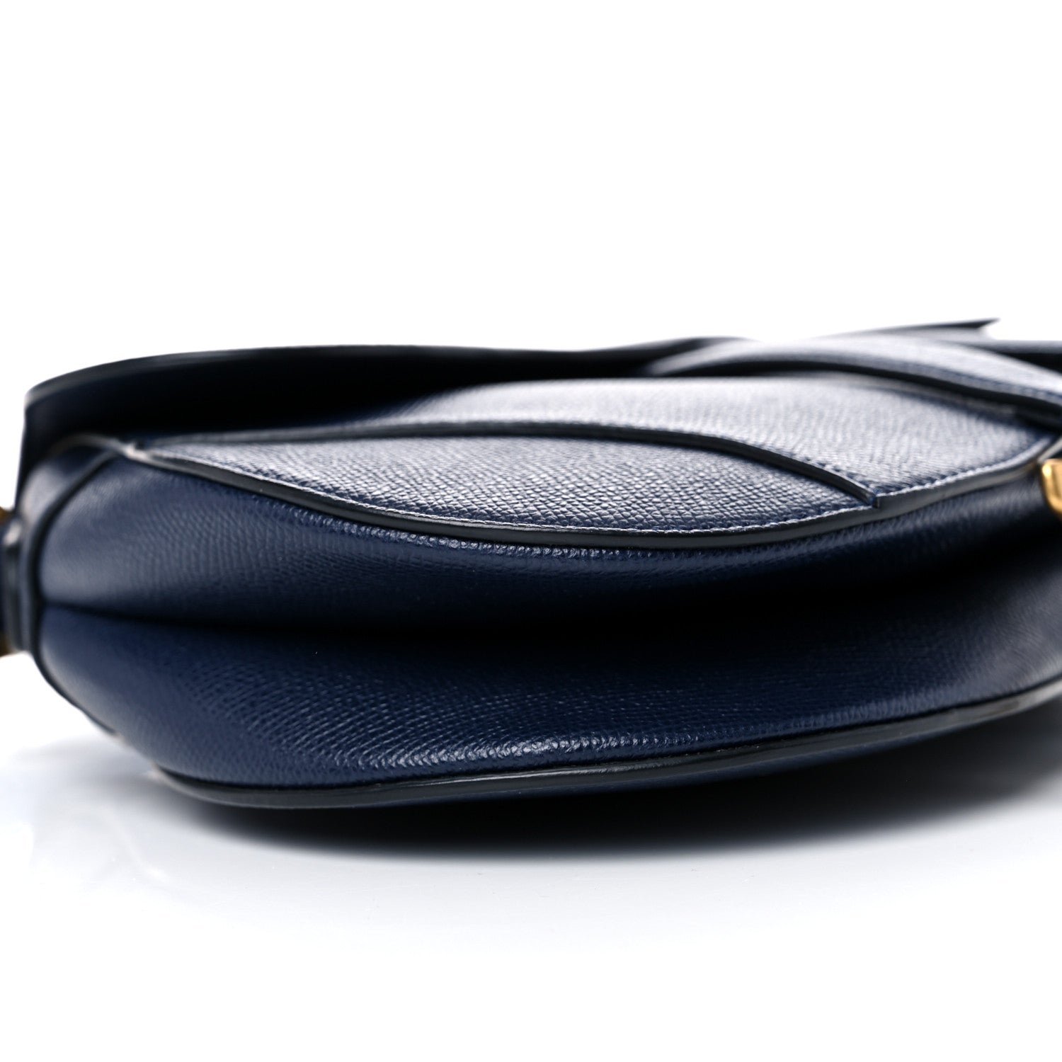 Christian Dior Grained Calfskin Saddle Bag Navy 7 of 13