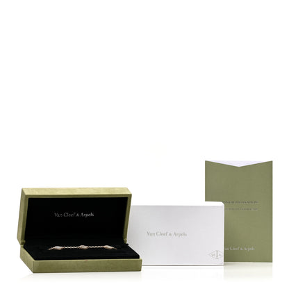 Van Cleef & Arpels 18K Yellow Gold Mother of Pearl 5 Motifs Vintage Alhambra Bracelet 5 of 5