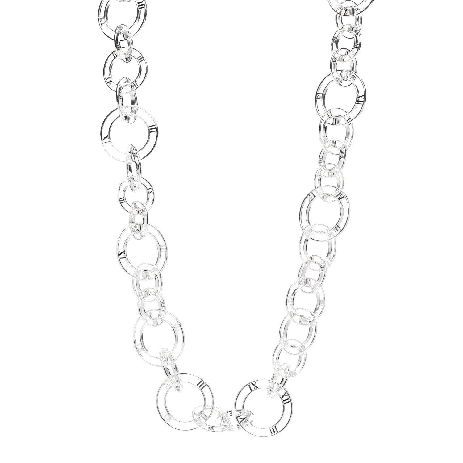 Tiffany Sterling Silver Atlas Link Necklace 1 of 5