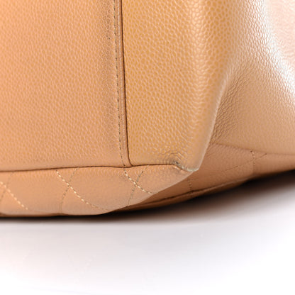 Chanel Caviar Quilted Grand Shopping Tote GST Beige 18 of 20