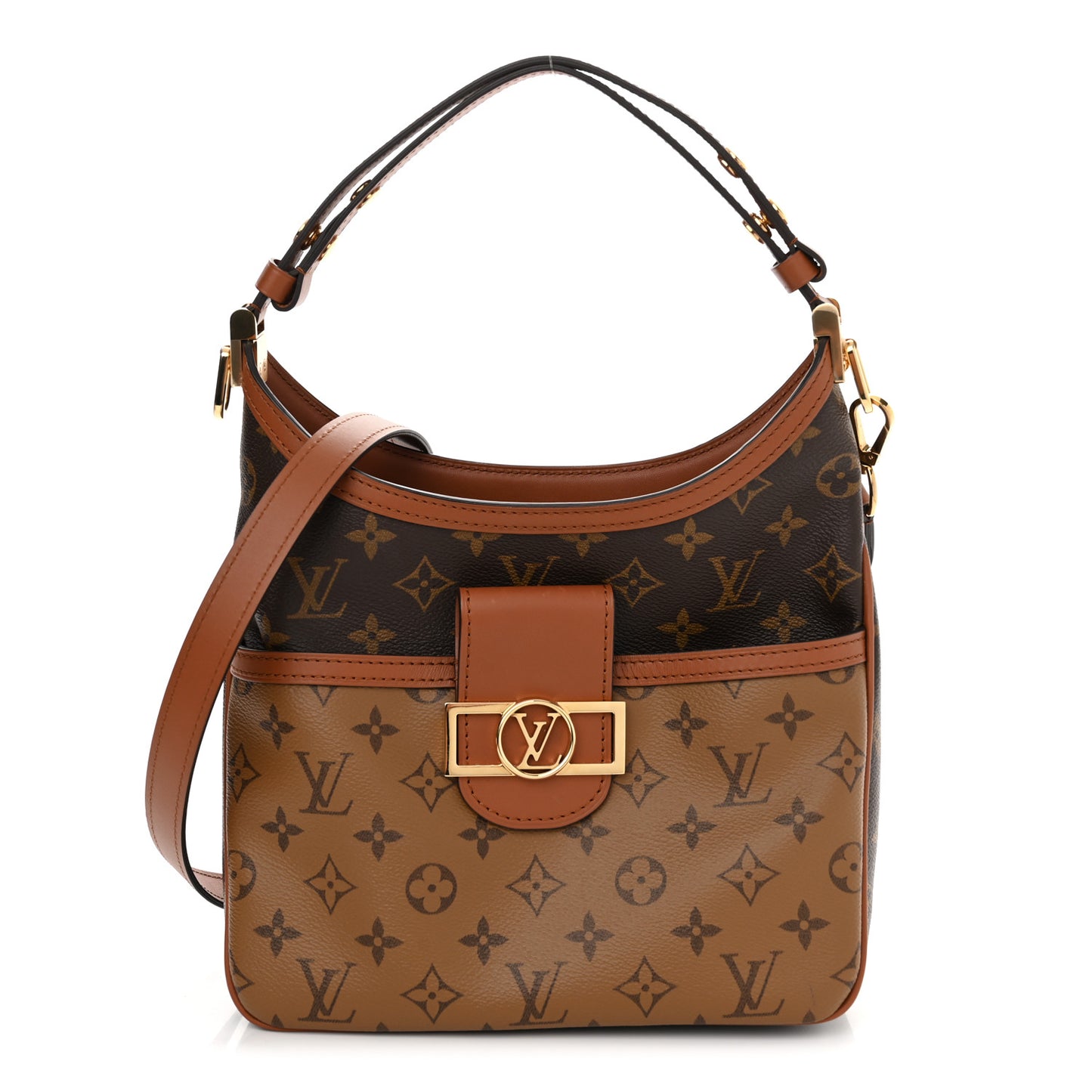 Reverse Monogram Dauphine Hobo PM