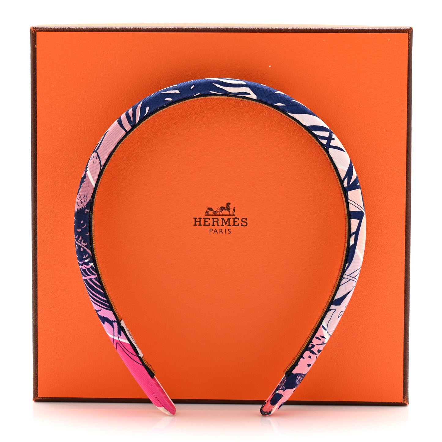 Silk Twill Jungle Love Rainbow Elsa Headband Rose