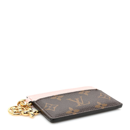 Louis Vuitton Monogram LV Charms Card Holder Rose Ballerine 4 of 10