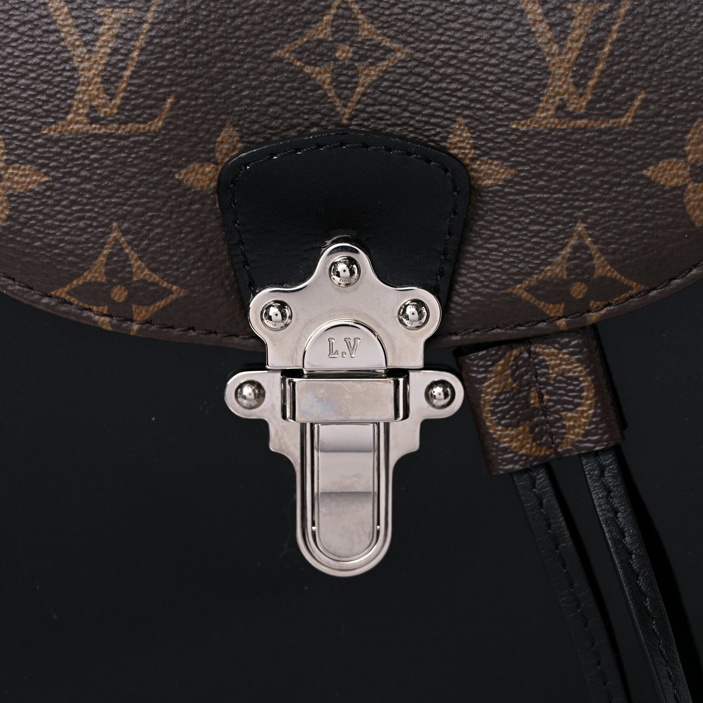 Patent Monogram Hot Springs Backpack Black