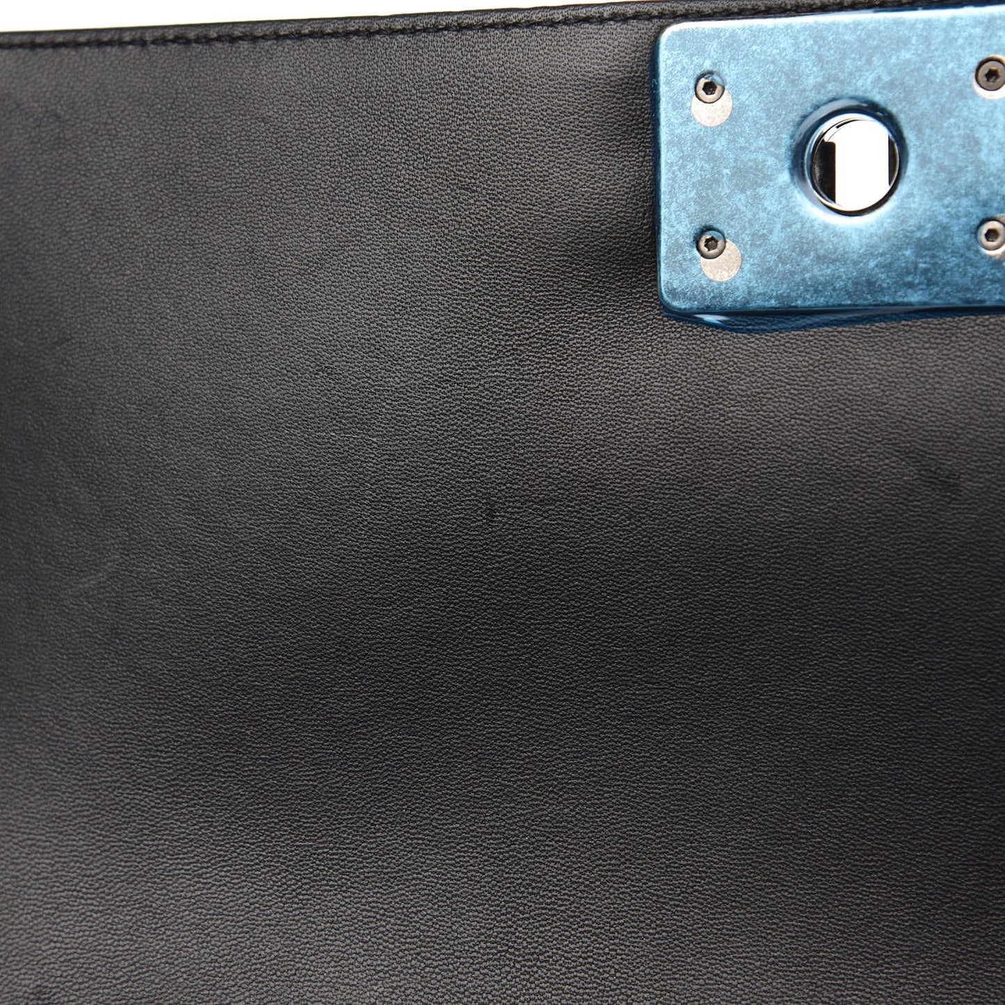 Lambskin Quilted Medium Boy Flap Black