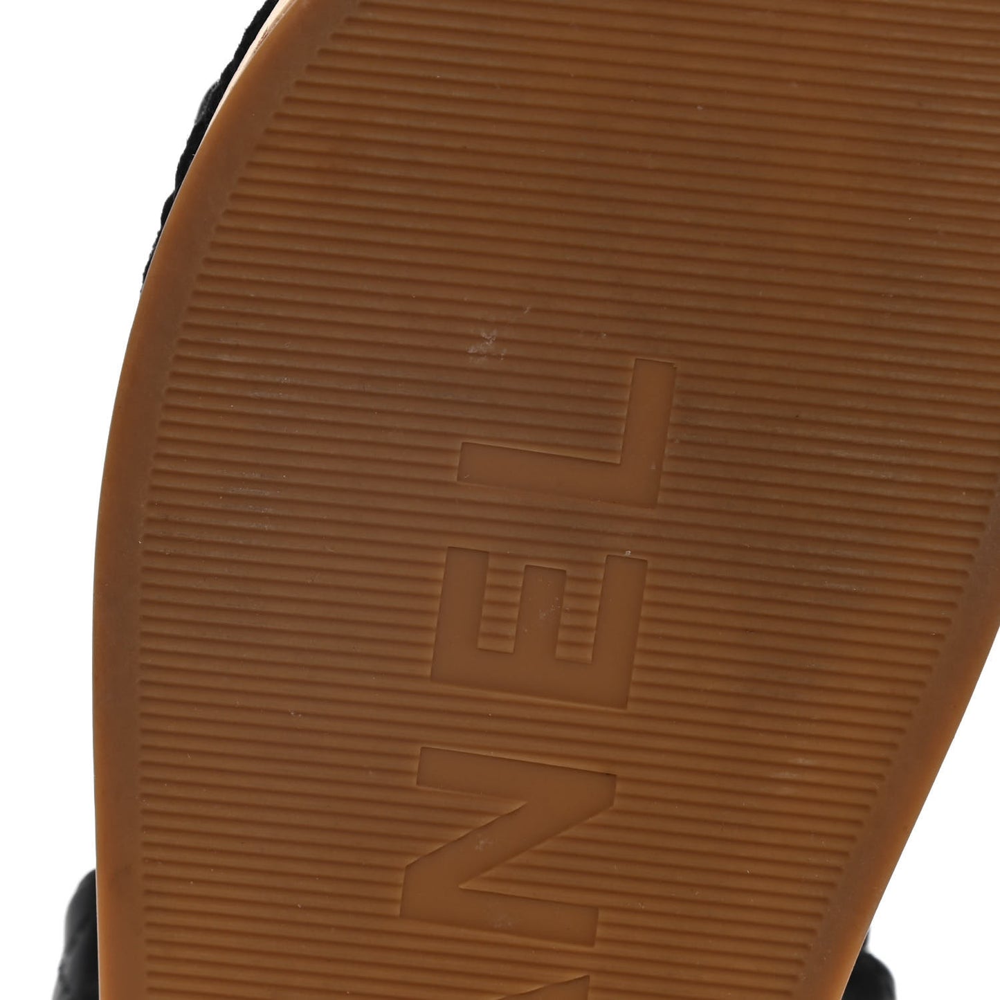 Cord Lambskin Quilted Logo Sandals 36 Black