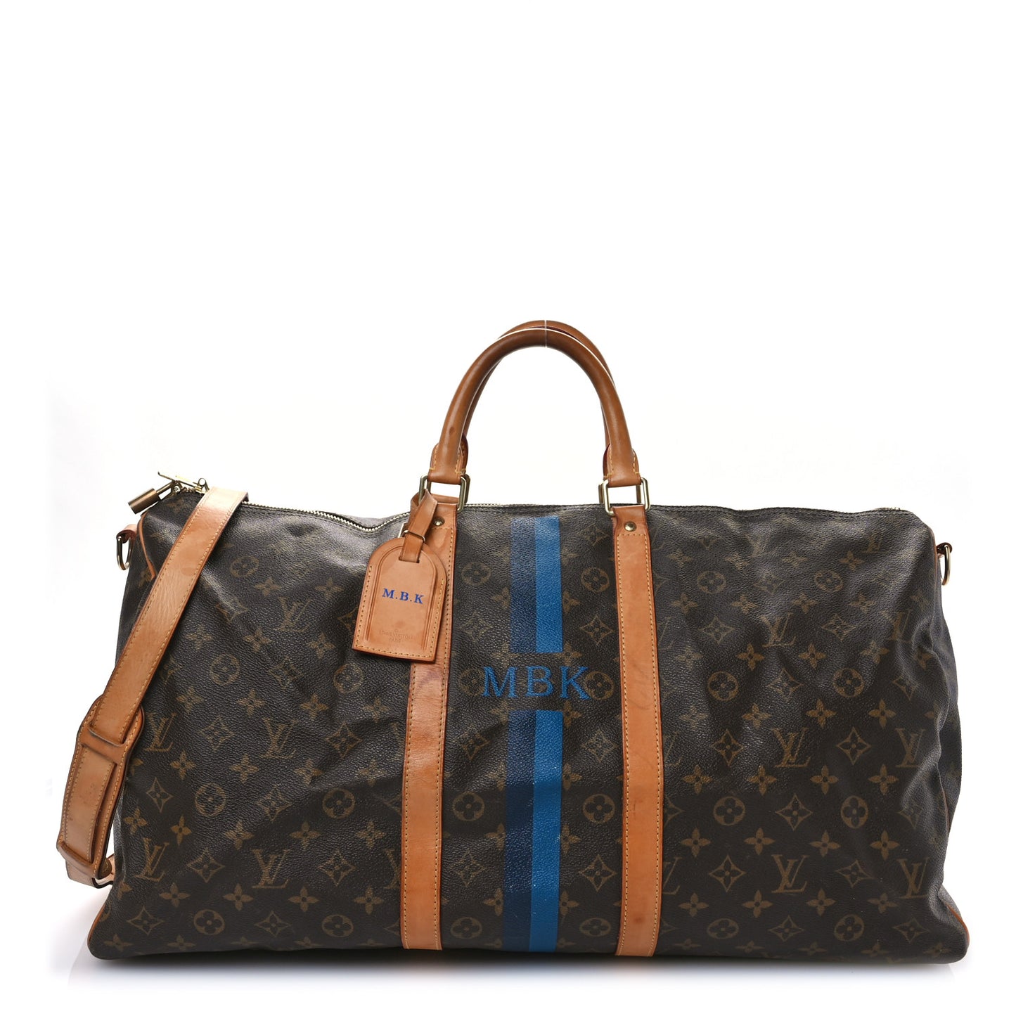 Monogram My LV Heritage Keepall Bandouliere 55 Marine Blue