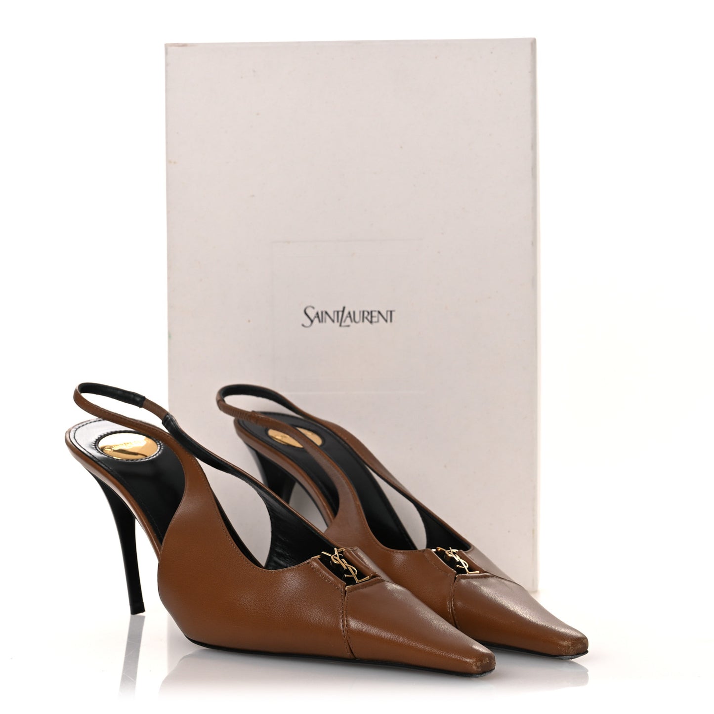 Nappa Babylone Breteuil Slingback Pumps 39 Macadamia