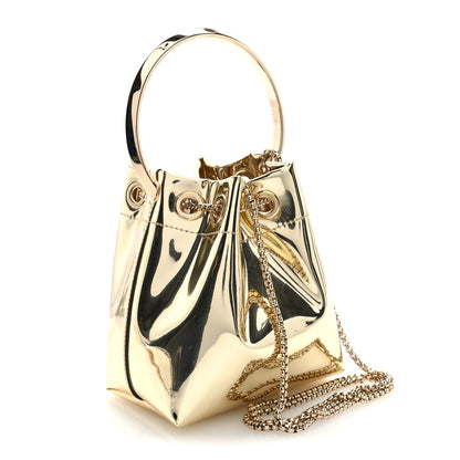 Jimmy Choo Metallic Patent Bon Bon Bag Gold 3 of 9