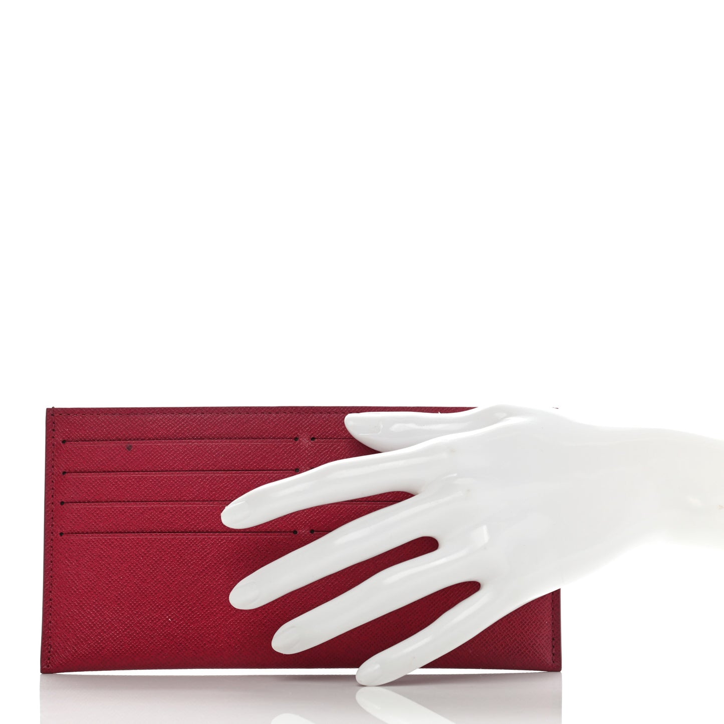 Calfskin Felicie Card Holder Insert Fuchsia