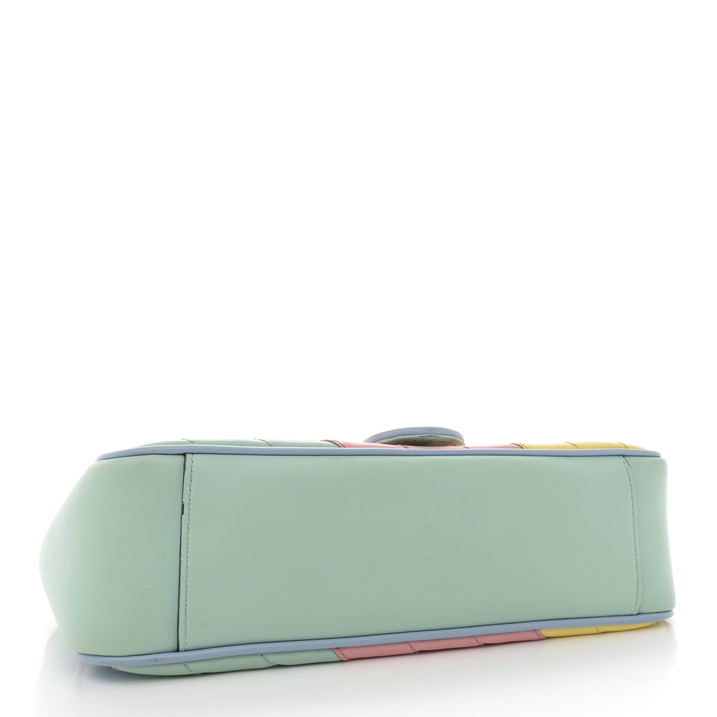 Calfskin Matelasse Diagonal Small GG Marmont Shoulder Bag Multicolor Pastel