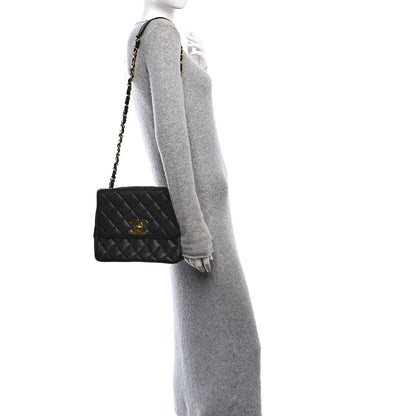 Chanel Caviar Quilted XL Single Flap Black 2 of 10