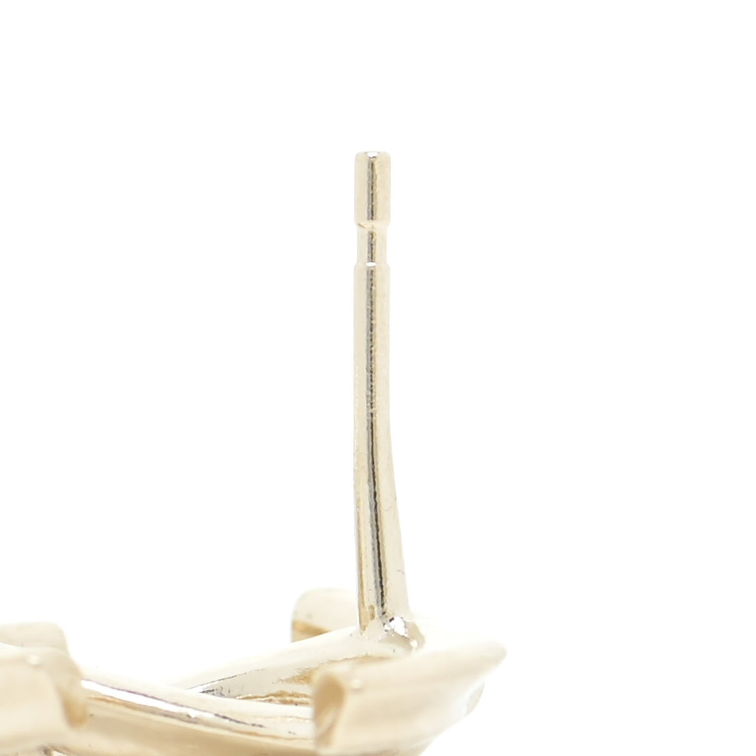 Chanel Pearl CC Heart Drop Earrings Gold 6 of 6