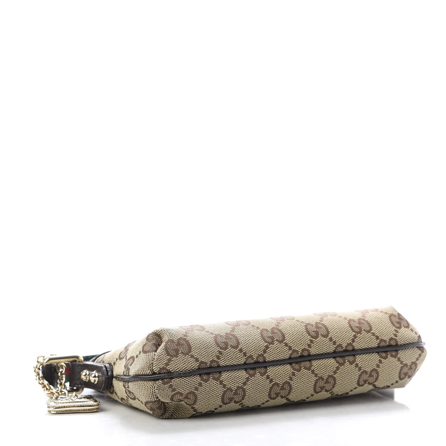 Gucci Monogram Jolicoeur Wristlet Dark Brown 4 of 10