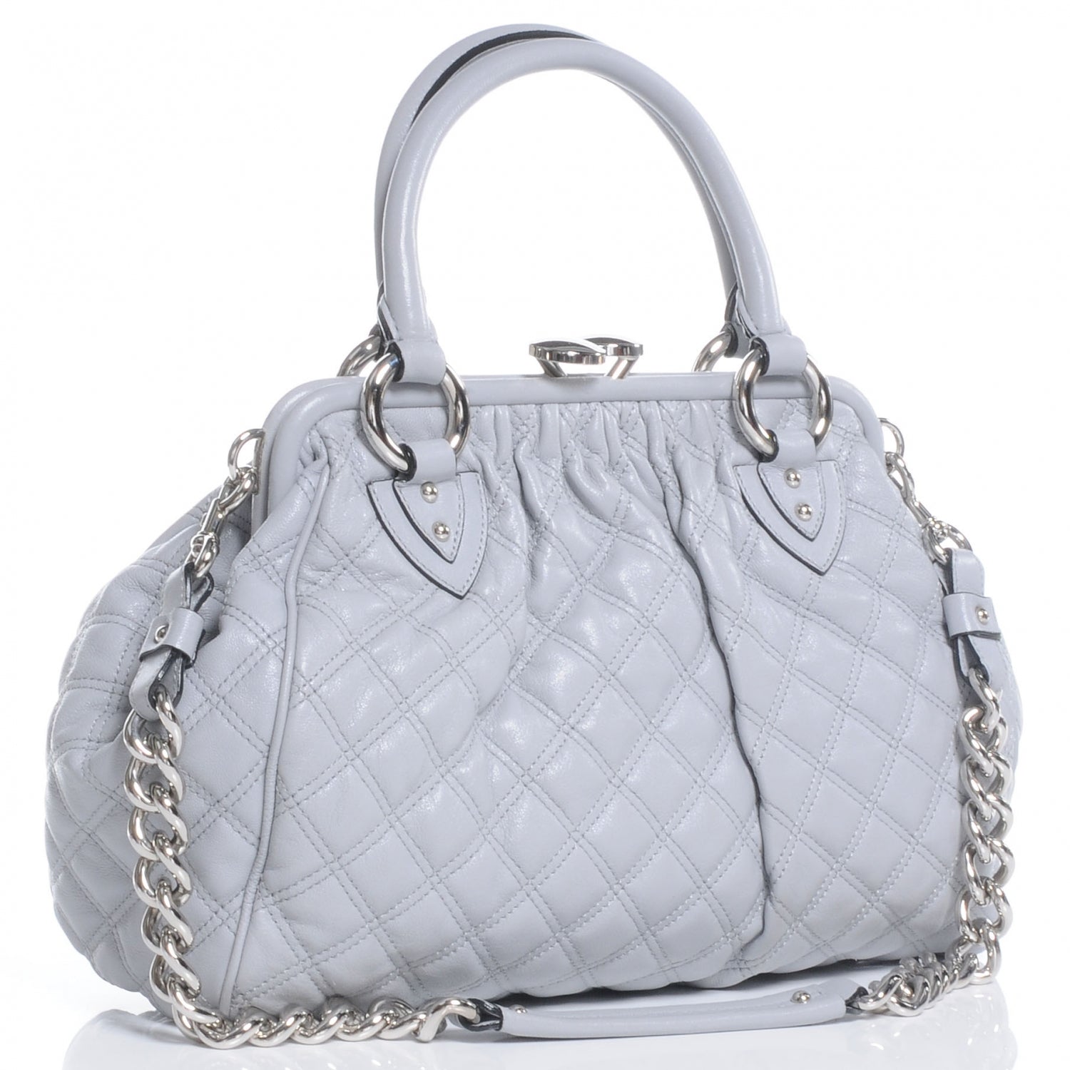 Marc Jacobs Quilted Leather Stam Grey 3 of 7