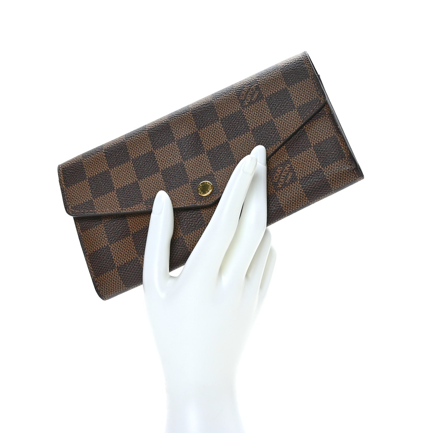 Louis Vuitton Damier Ebene Sarah Wallet NM 2 of 7
