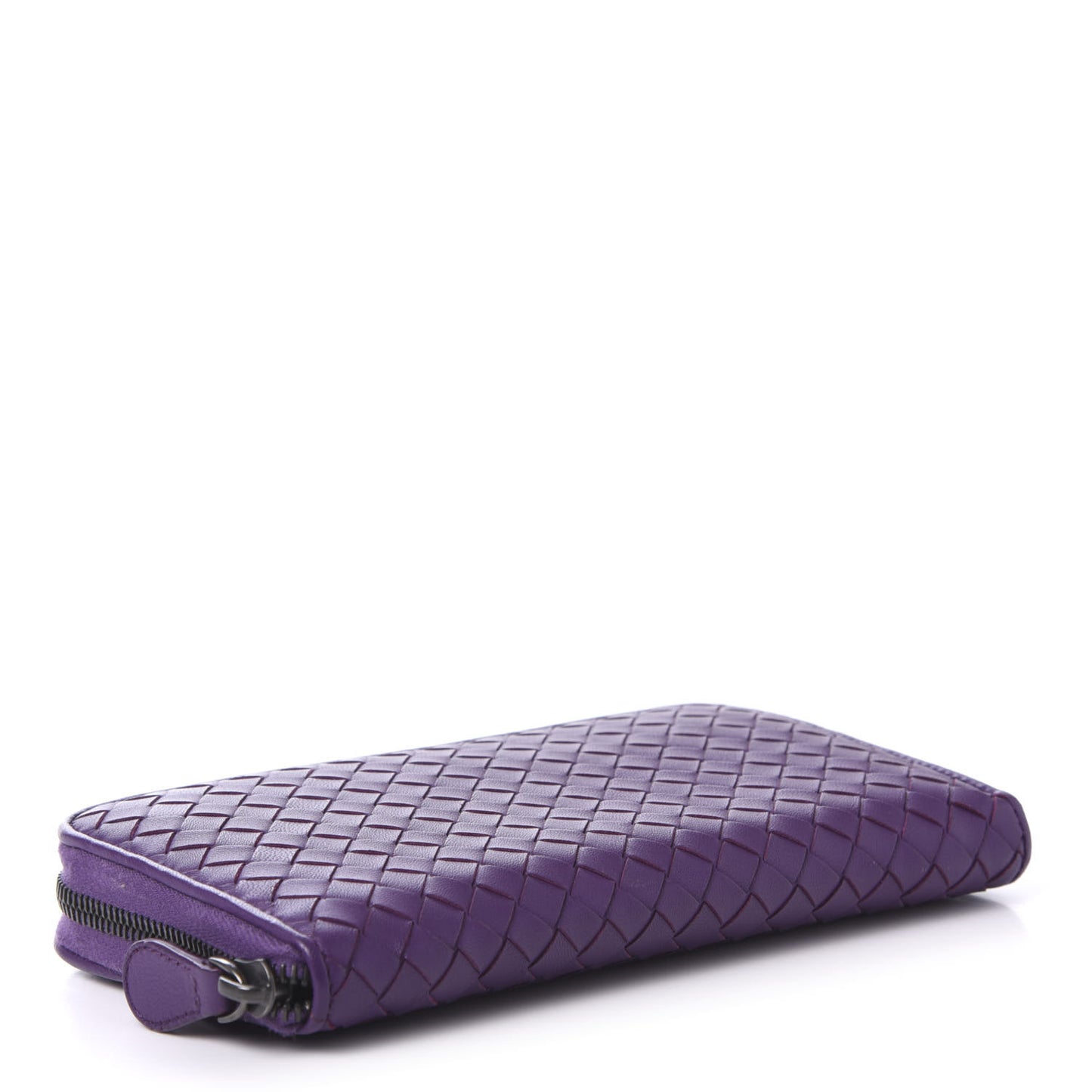 Nappa Intrecciato Zip Around Wallet Corot