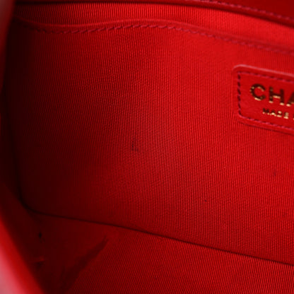 Chanel Lambskin Quilted Medium Boy Flap Red 12 of 20
