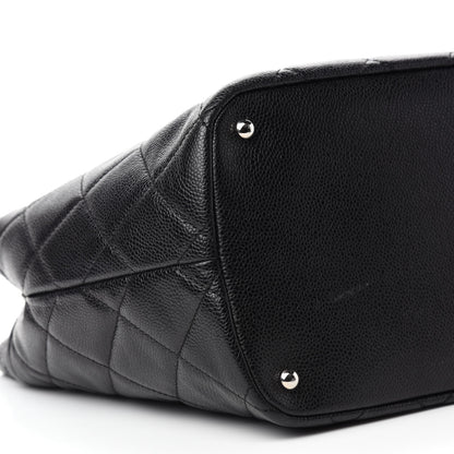 Chanel Caviar Quilted CC Timeless Soft Tote Black 6 of 11
