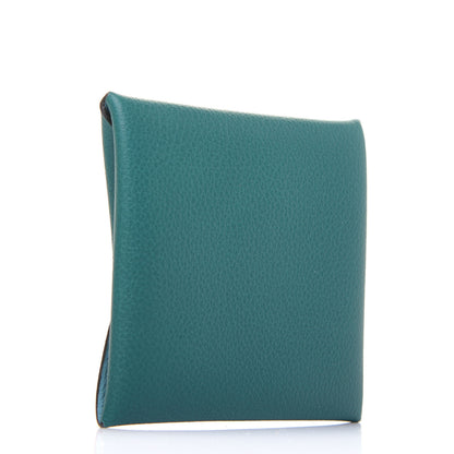 Hermes Evercolor Verso Bastia Coin Purse Malachite Bleu Atoll 3 of 8
