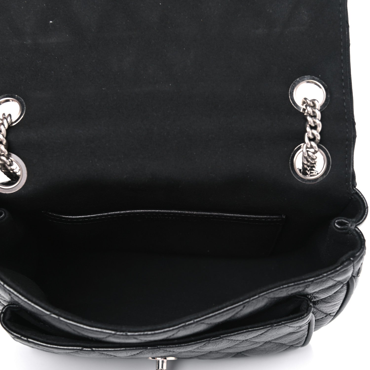 Mulberry Shiny Buffalo Quilted Small Shoulder Bag Black 4 of 5