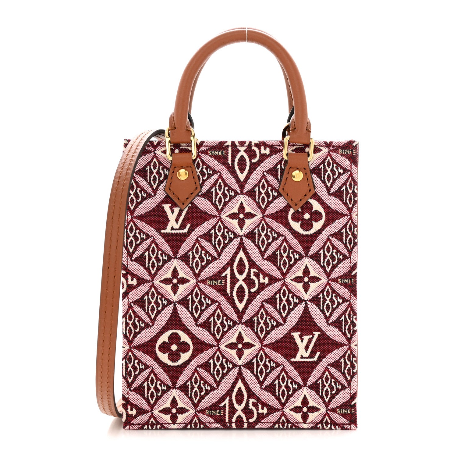 Louis Vuitton Jacquard Since 1854 Petit Sac Plat Bordeaux 1 of 11