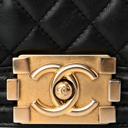Chanel Lambskin Quilted New Medium Boy Flap Black 11 of 26