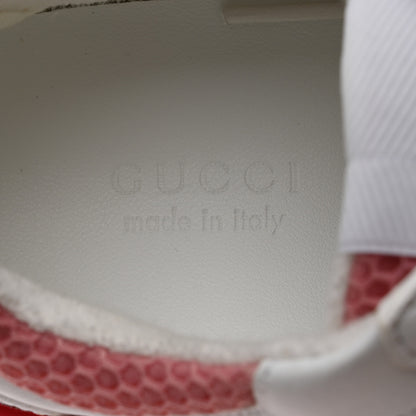 Gucci Lavaredo Eco Fabric Mesh Web Womens Rhyton Reflective Sneakers 36.5 Great White Water Rose Silver 7 of 9
