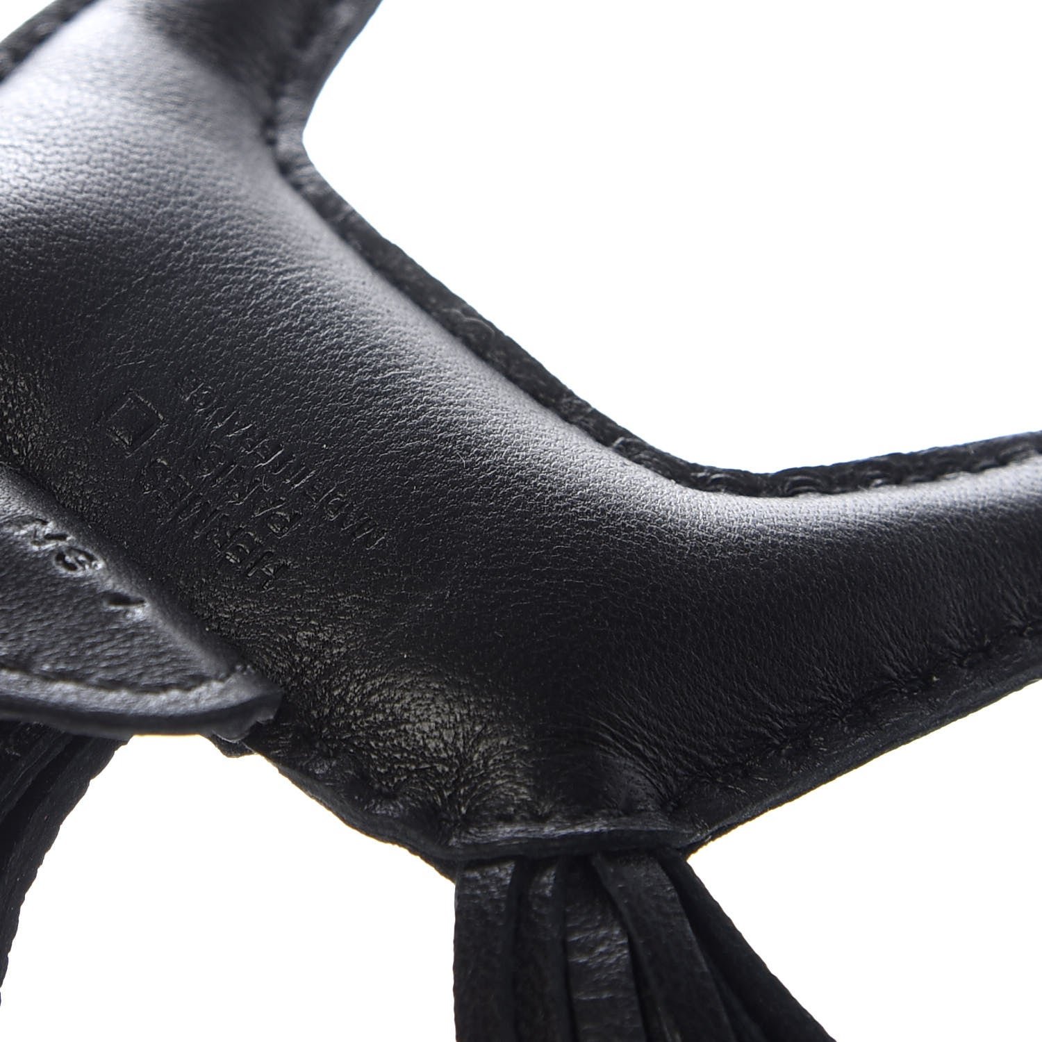 Hermes Milo Lambskin Matte Alligator Touch Grigri Rodeo Horse Bag Charm PM So Black 3 of 4