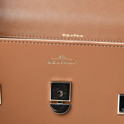 Delvaux Calfskin MM Tempete Satchel Camel 5 of 10