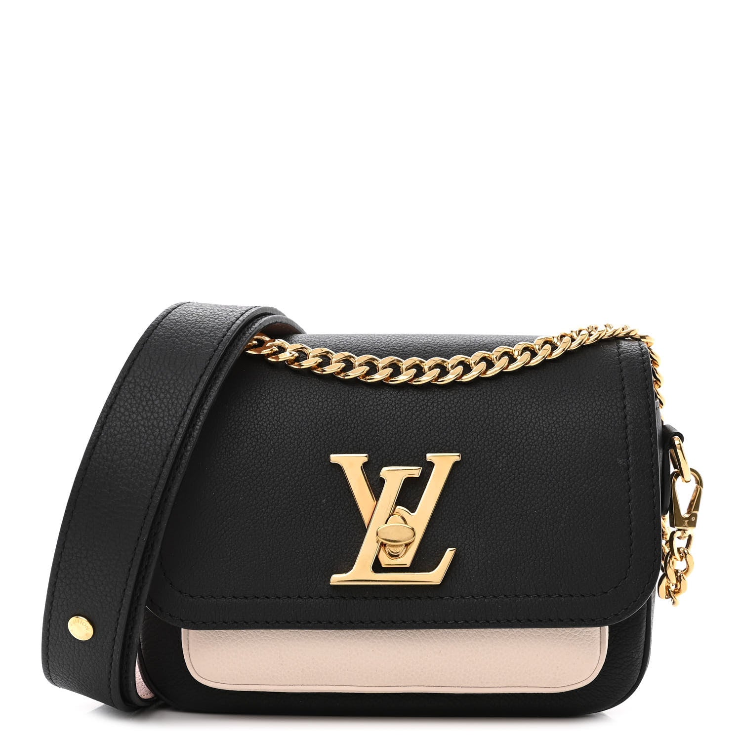 Louis Vuitton Grained Calfskin Lockme Tender Black 1 of 9