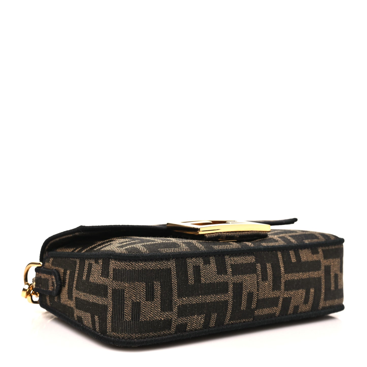 Fabric Jacquard FF 1974 Mini Baguette Tobacco Moro Black