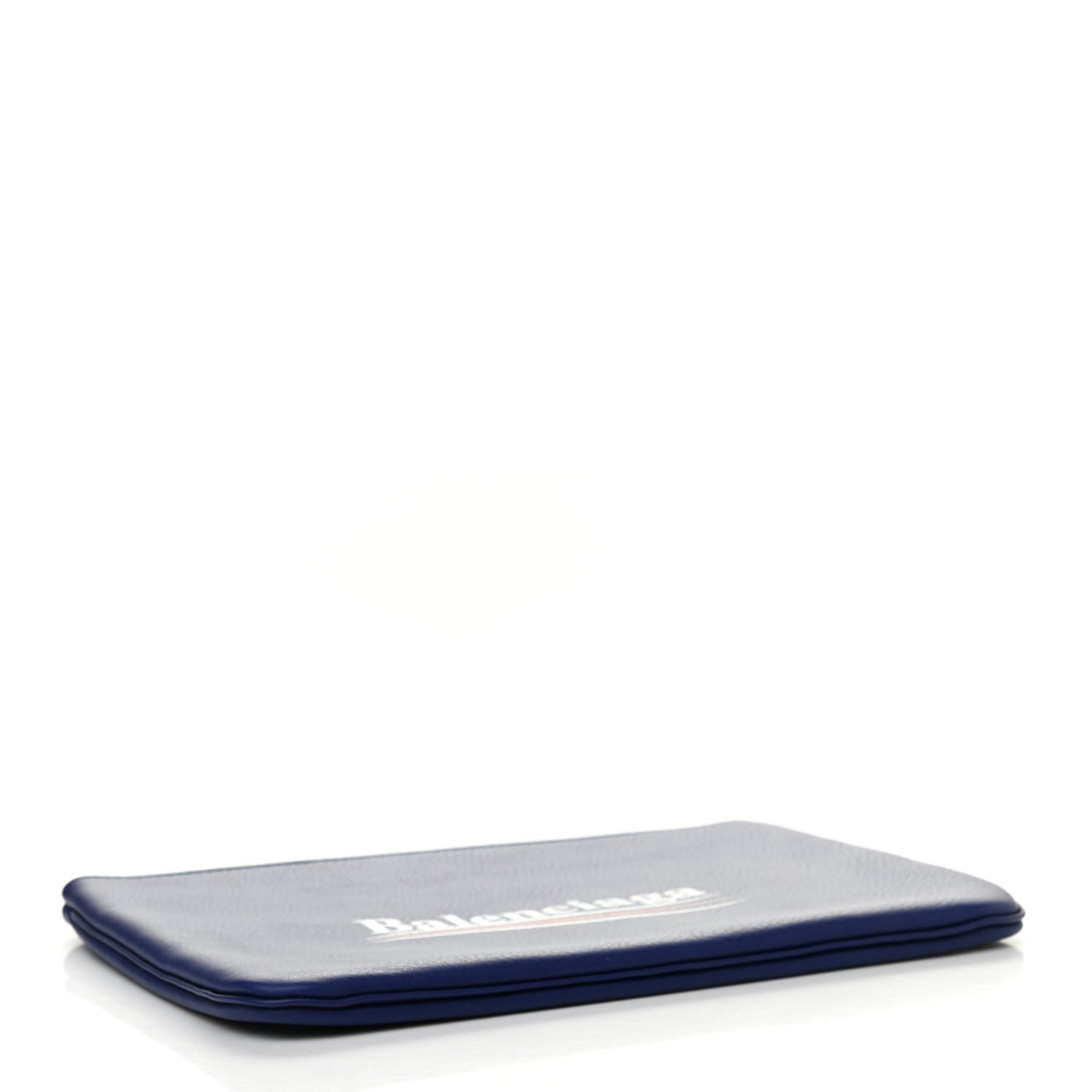 Calfskin Political Campaign Logo Pouch Bleu