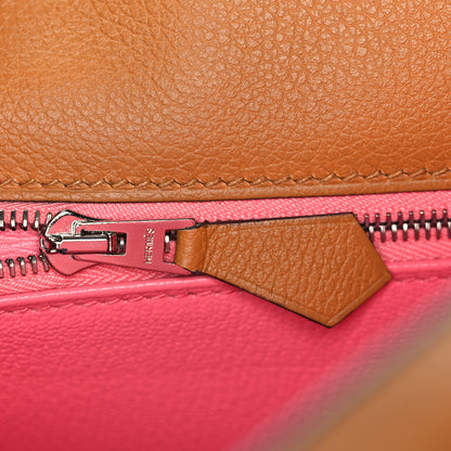 Hermes Evercolor Verso Kelly Retourne 28 Caramel Rose d'Ete 18 of 36