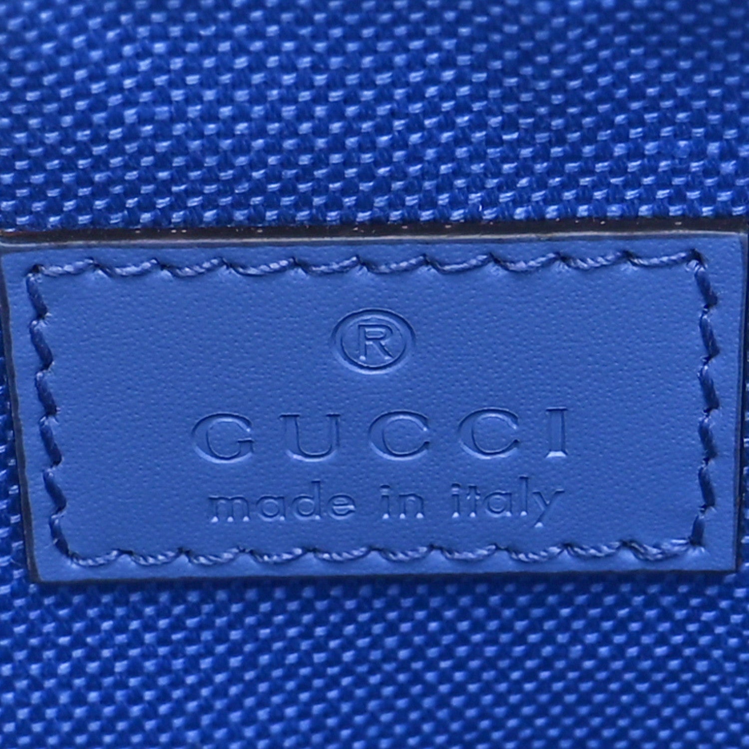 Gucci Calfskin Jumbo GG Embossed Super Mini Top Handle Bowler Bag Blue 6 of 9
