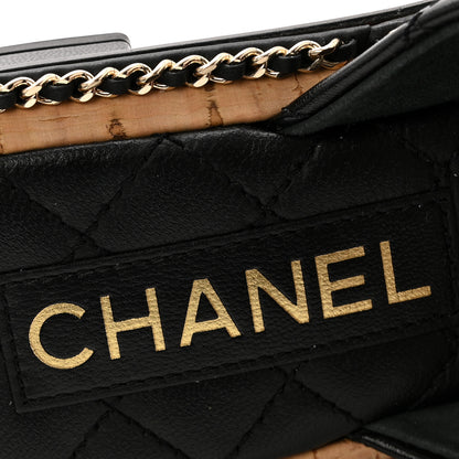 Chanel Shiny Lambskin Quilted Chain CC Sandals 40 Black 7 of 10