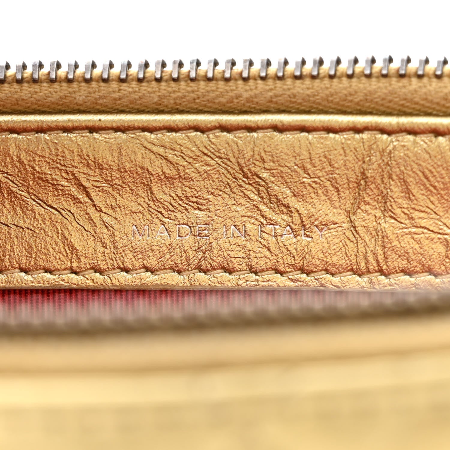 Chanel Metallic Aged Calfskin Quilted Small Gabrielle Clutch With Chain Gold 7 of 13