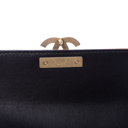 Chanel Lambskin Quilted Medium CC Chic Flap Wallet Black Gold 7 of 11