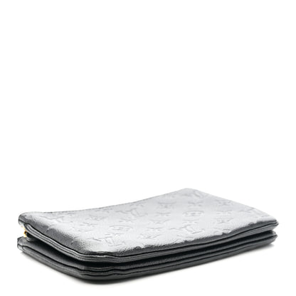 Louis Vuitton Empreinte Double Zip Pochette Black 4 of 13