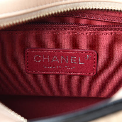Chanel Aged Calfskin Quilted Small Gabrielle Hobo Beige Black 6 of 12