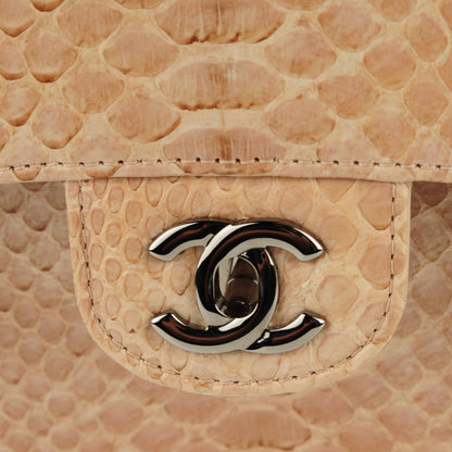 Chanel Python Medium Double Flap Pink 15 of 20