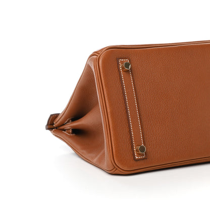 Hermes Natural Barenia Faubourg Birkin 30 Fauve 8 of 11