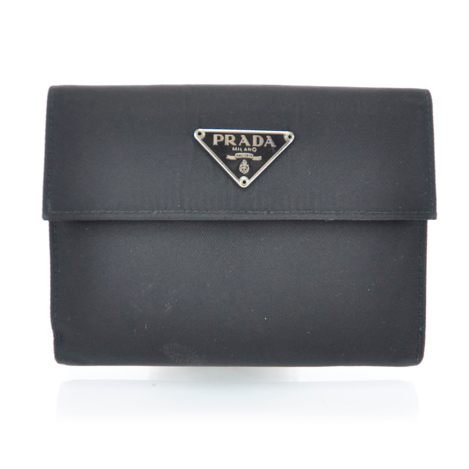 Prada Tessuto Nylon Wallet Nero Black 1 of 12