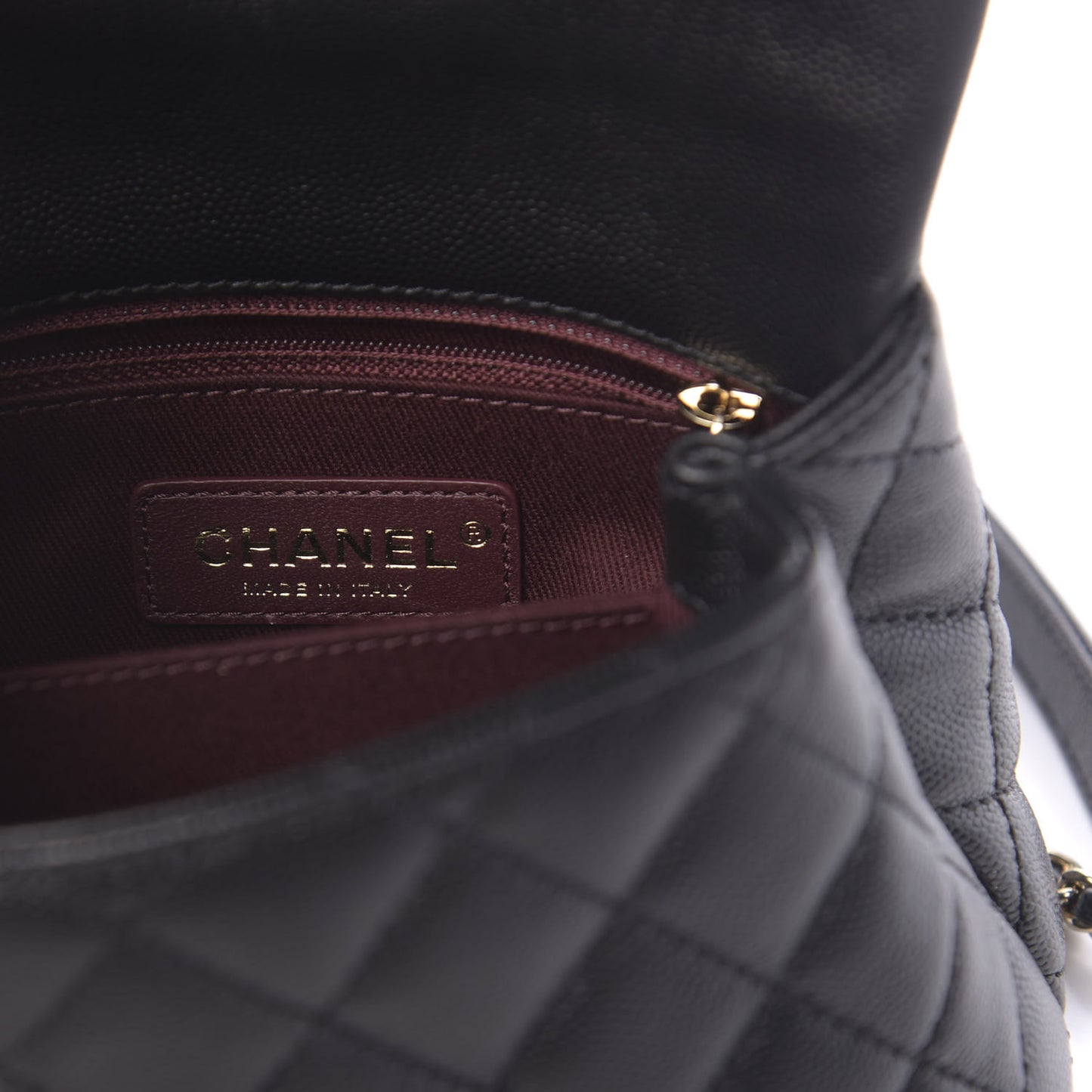 Caviar Quilted Extra Mini Coco Handle Flap Black