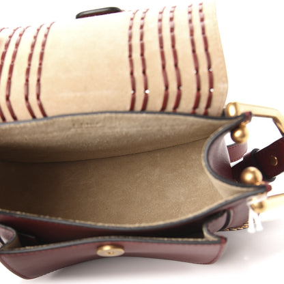 Chloe Calfskin Braided Mini Hudson Shoulder Bag Sienna Red 5 of 9