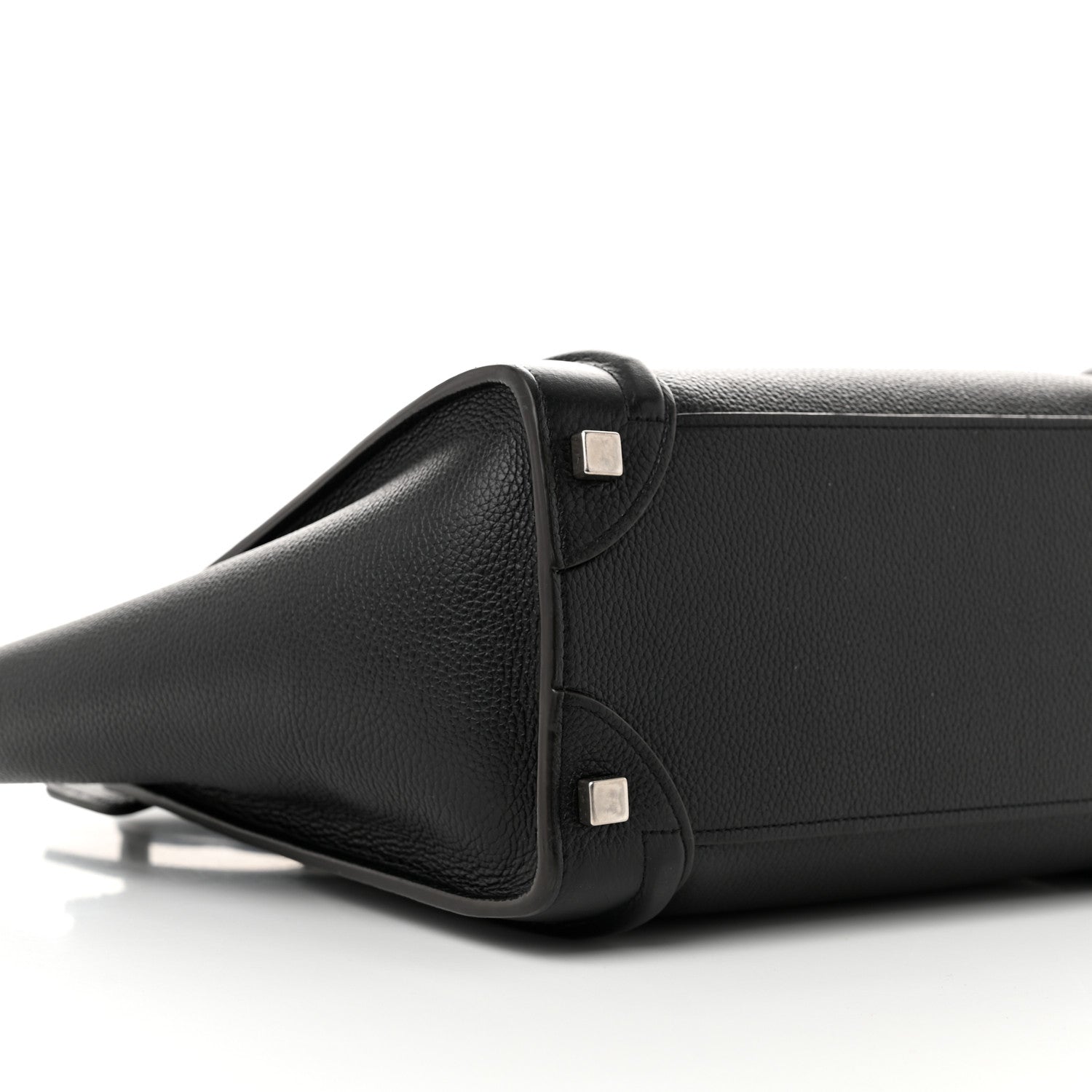 Celine Drummed Calfskin Micro Luggage Black 8 of 9