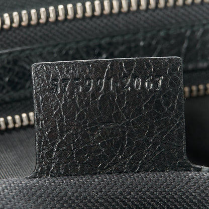 Gucci Fluffy Calfskin Morpheus Zip Pouch Black 7 of 12