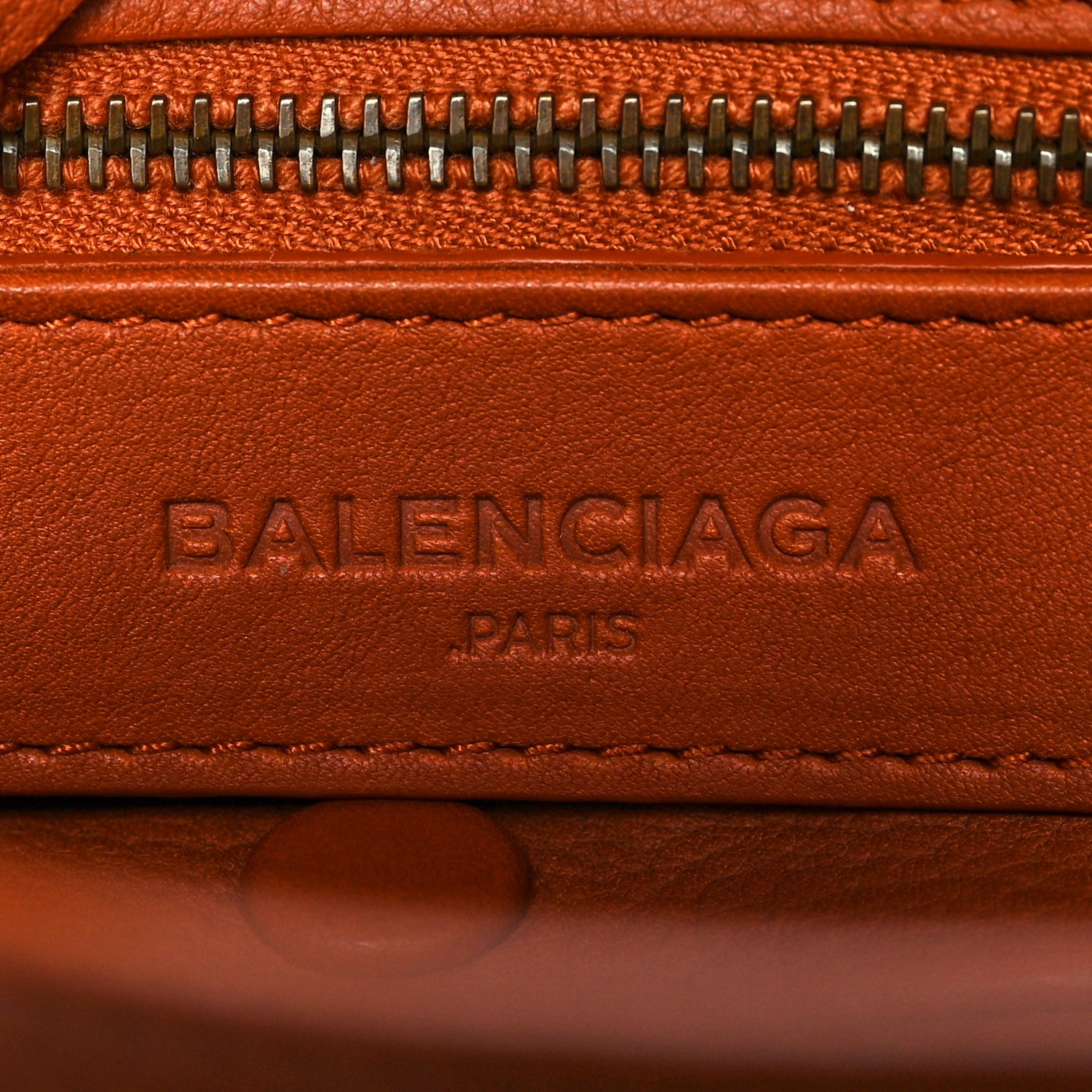 Balenciaga Veau Grana Perforated Blackout Hardware Mini City Marron Caramel 5 of 11
