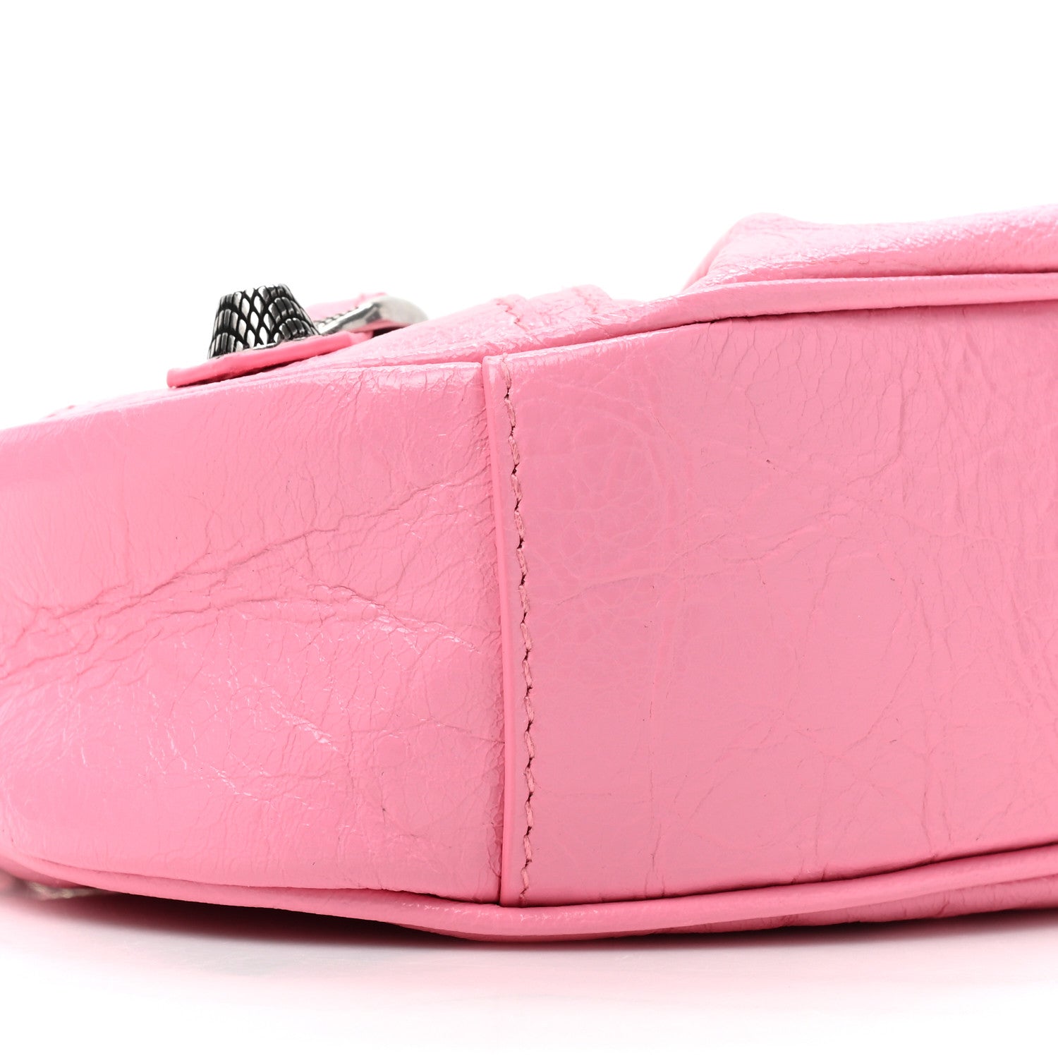 Balenciaga Agneau Arena Le Cagole Chain Shoulder Bag XS Sweet Pink 9 of 9